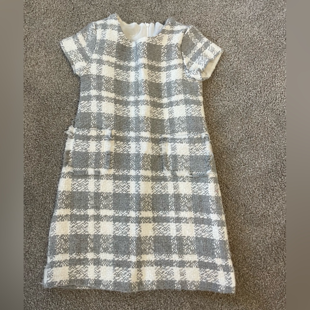 Stylish Gray and White Kids Dress